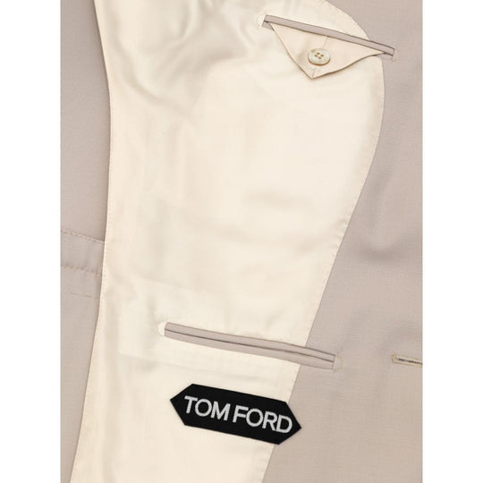 Tom Ford Beigefarbener Wollanzug &amp