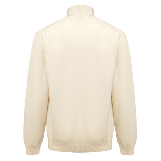 Cruciani Weißer Kaschmir-Rollkragenpullover