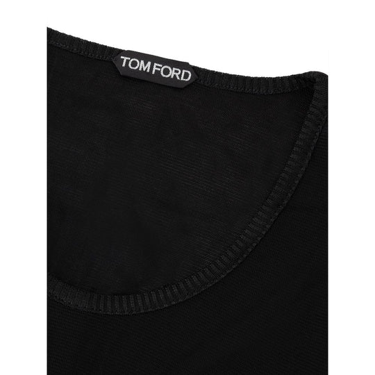 Tom Ford Schwarzes Viskose-Tank-Top