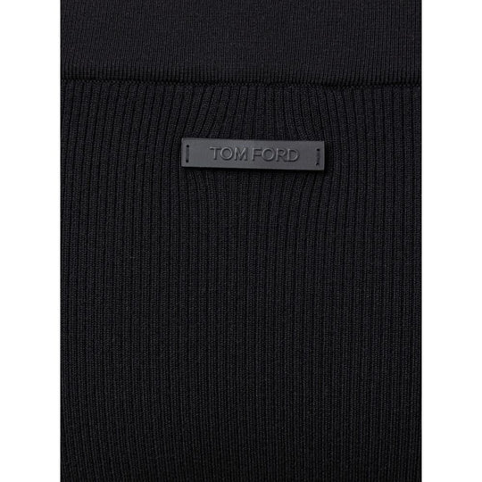 Tom Ford Schwarzer Kaschmir-Midi