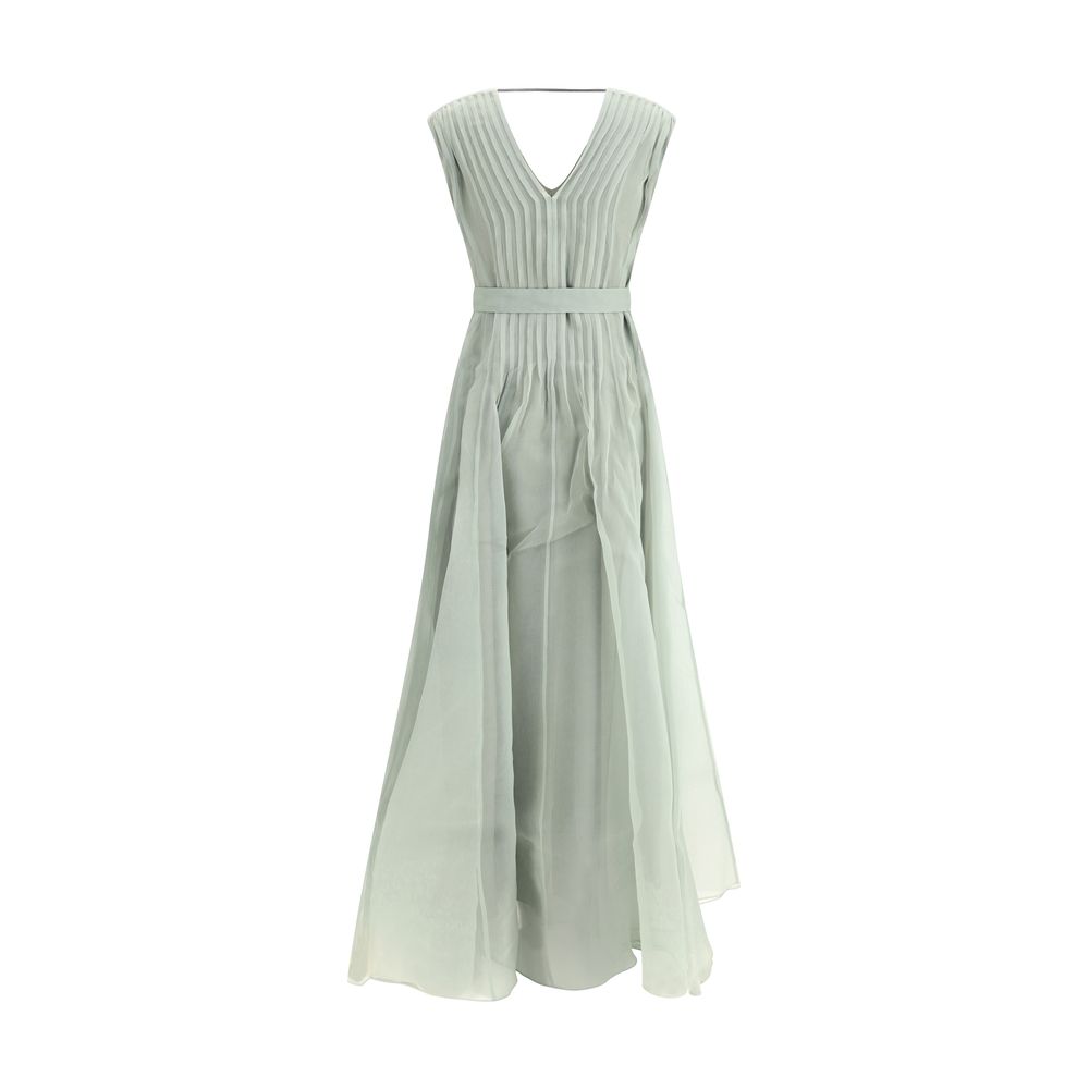 Brunello Cucinelli Langes Seidenkleid