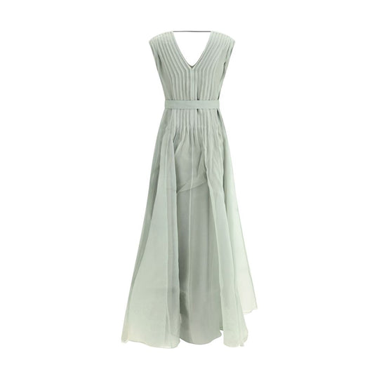 Brunello Cucinelli Langes Seidenkleid