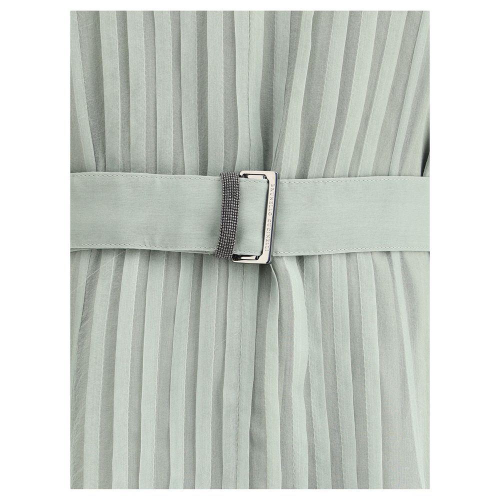 Brunello Cucinelli Langes Seidenkleid