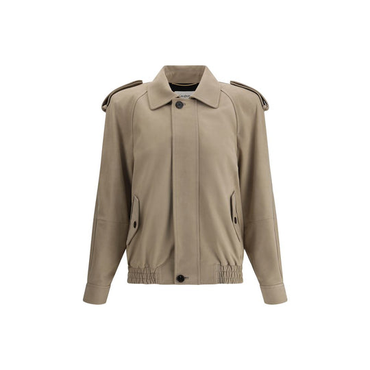 Saint Laurent Wildleder-Bomberjacke