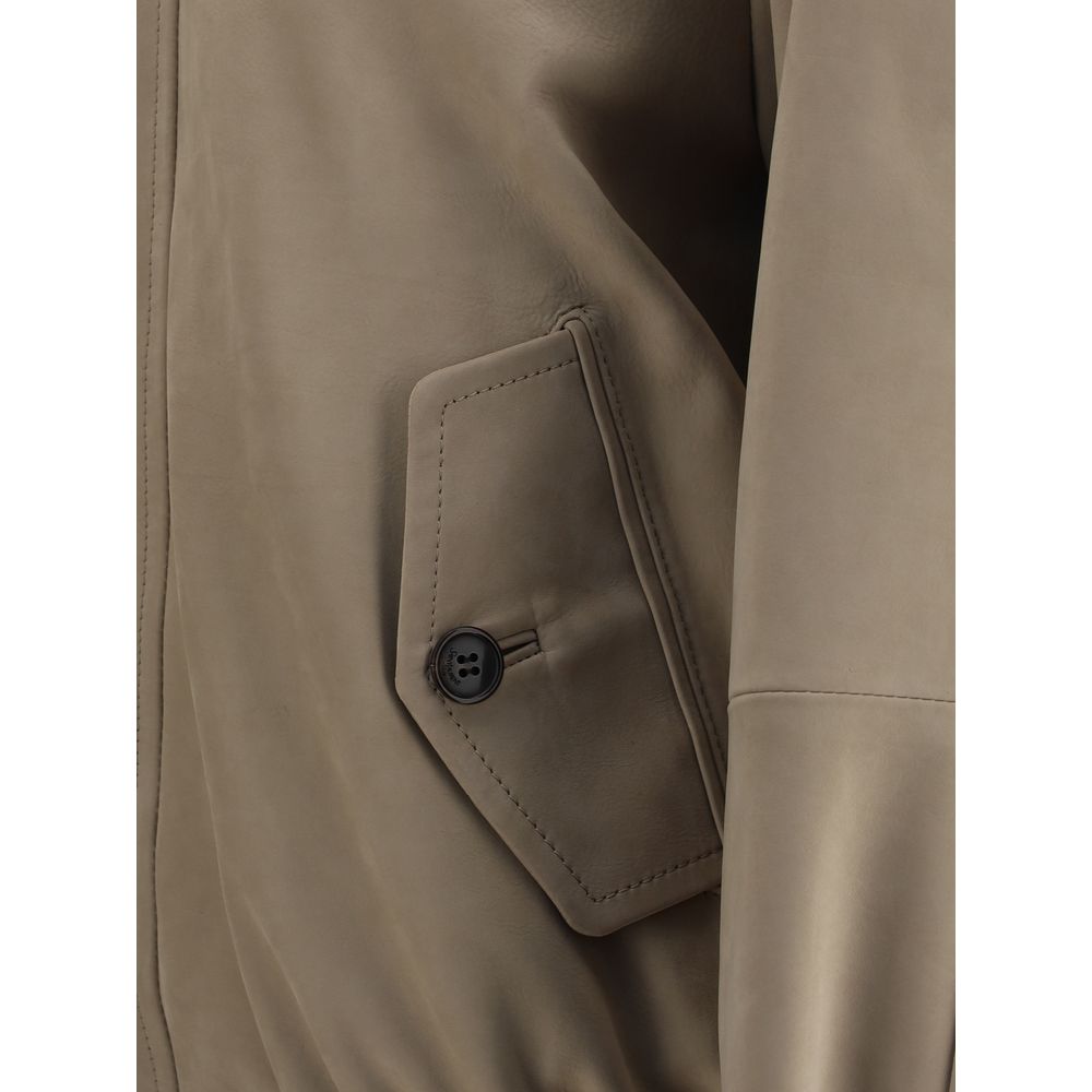 Saint Laurent Wildleder-Bomberjacke