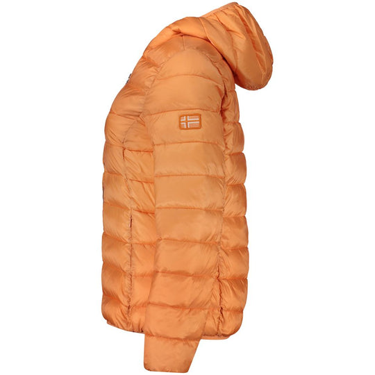 Norway 1963 Orange Polyamid Frauen Jacke