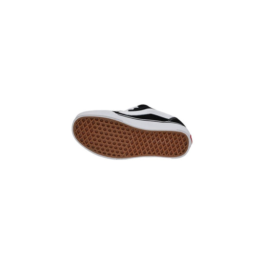 Vans Schwarzer und weißer Leder-Sneaker