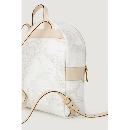 Alviero Martini Prima Classe Weißer Lederrucksack