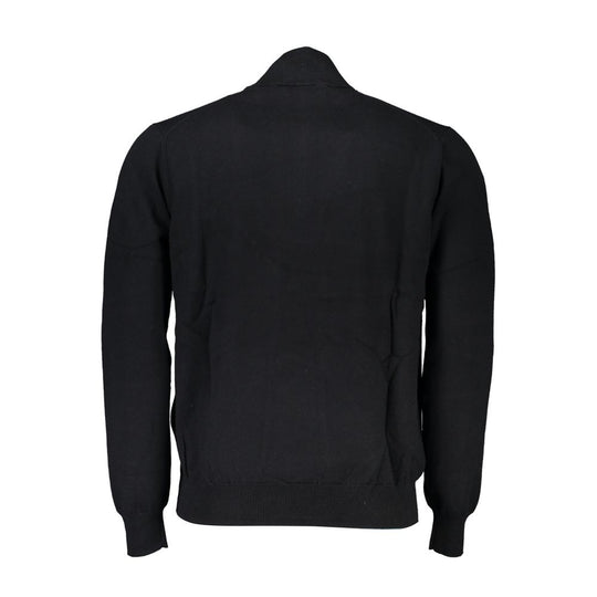 Harmont & Blaine Eleganter Pullover mit halbem Reißverschluss und Stickereidetails