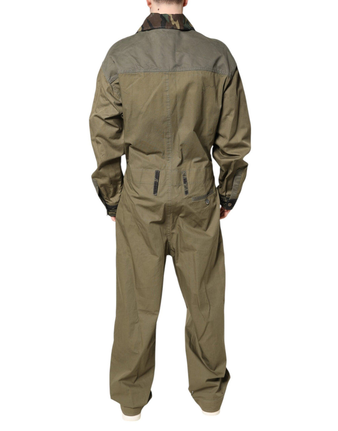Dolce & Gabbana Braunes Baumwoll-Stretch-Hemd-Hose Freizeit-Set