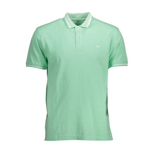 Harmont & Blaine Grünes Baumwoll-Polohemd für Männer