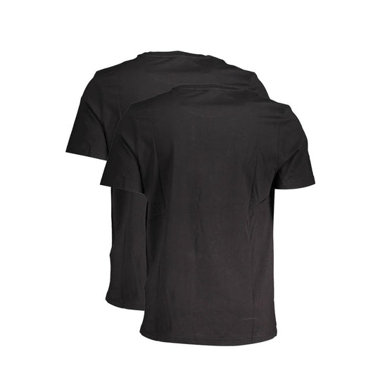 Fila Schwarz Baumwolle Männer TShirt