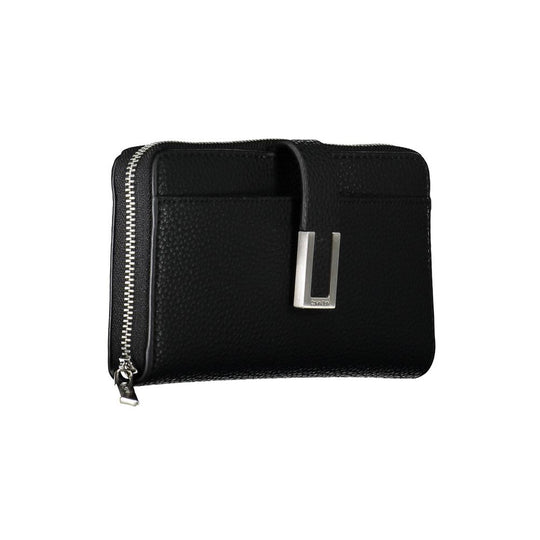 Calvin Klein Schwarzes Polyester Portemonnaie für Frauen