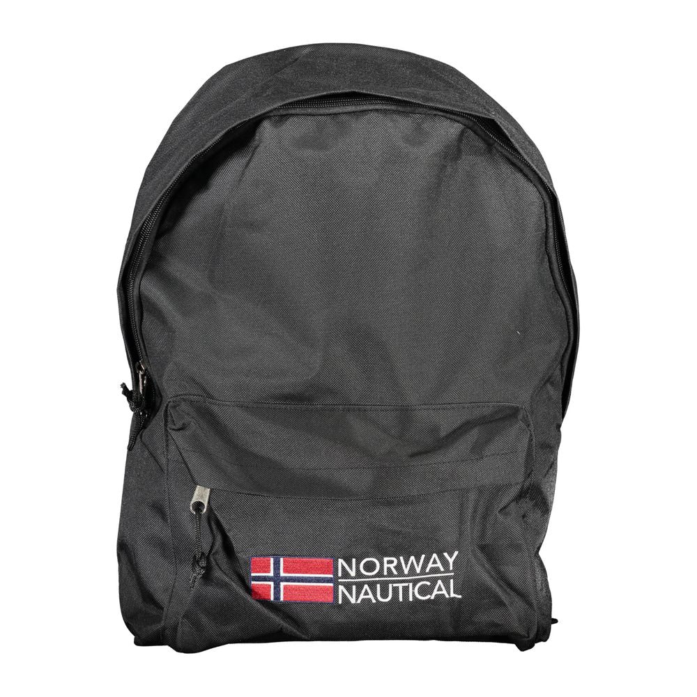 Norway 1963 Schwarzer Polyester-Rucksack für Männer