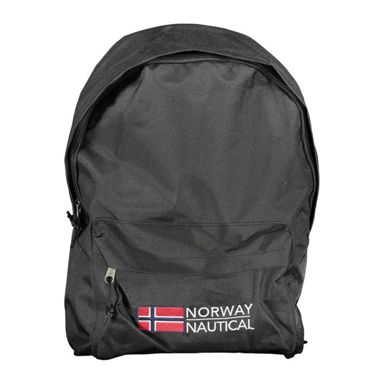 Norway 1963 Schwarzer Polyester-Rucksack für Männer