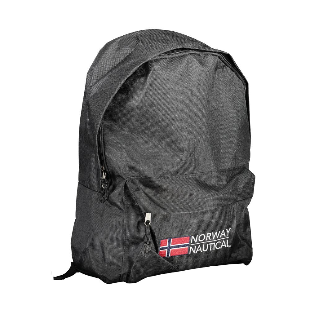 Norway 1963 Schwarzer Polyester-Rucksack für Männer