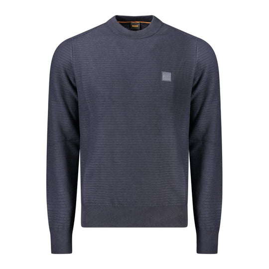 Hugo Boss Blauer Baumwollpullover für Männer