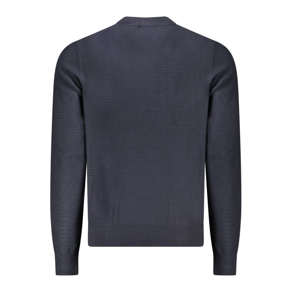 Hugo Boss Blauer Baumwollpullover für Männer