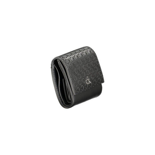 Calvin Klein Schwarzes Polyester Portemonnaie für Frauen