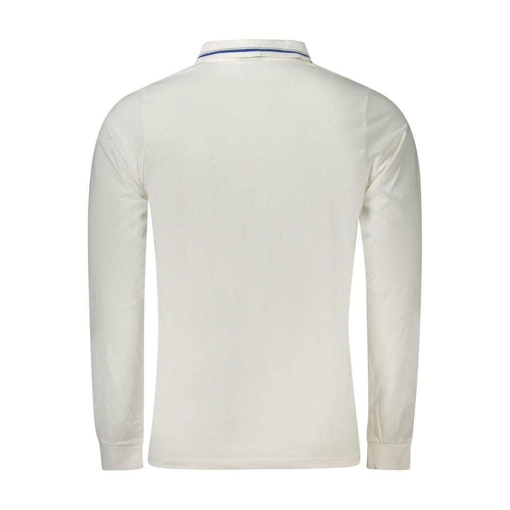 Norway 1963 Weißes Baumwoll-Poloshirt für Männer
