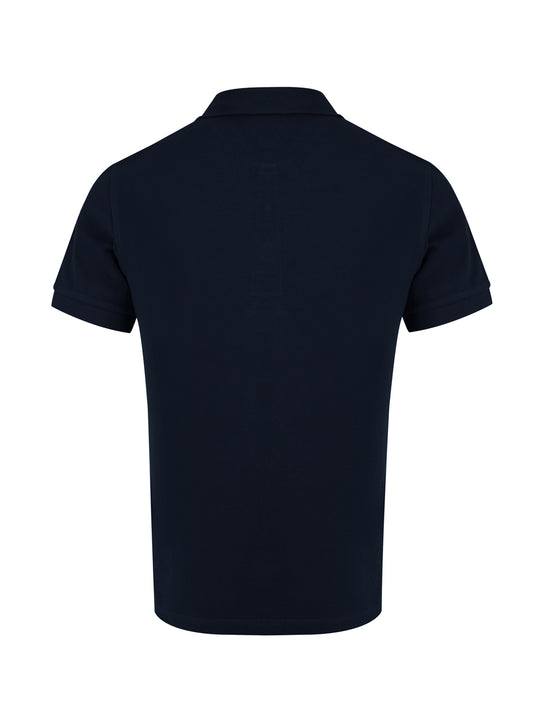 Burberry Marineblaues Polohemd mit Kragen aus Baumwolle