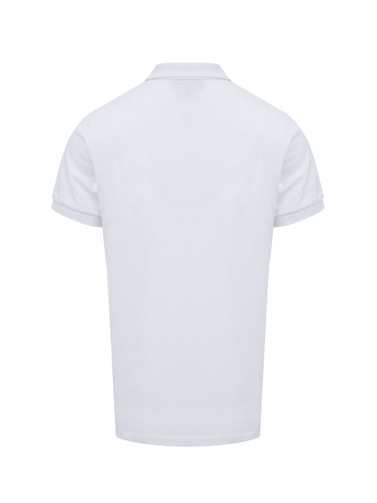 Burberry Weißes Polohemd mit Kragen aus Baumwolle