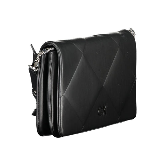 Calvin Klein Schwarze Baumwollhandtasche