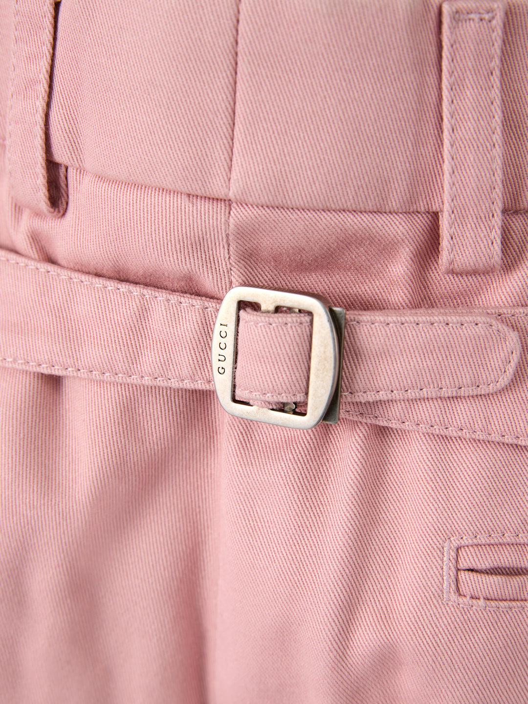 Gucci Hellrosa Baumwollhosen