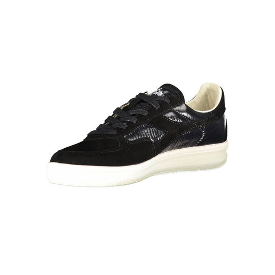 Diadora Schwarzes Leder Damen Sneaker