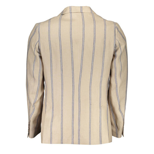 Gant Beige Leinen Herren Jacke