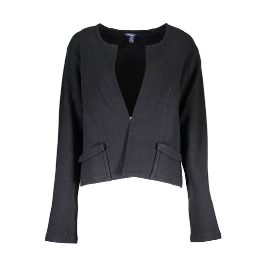 Gant Schwarze Strickjacke aus Wolle für Frauen