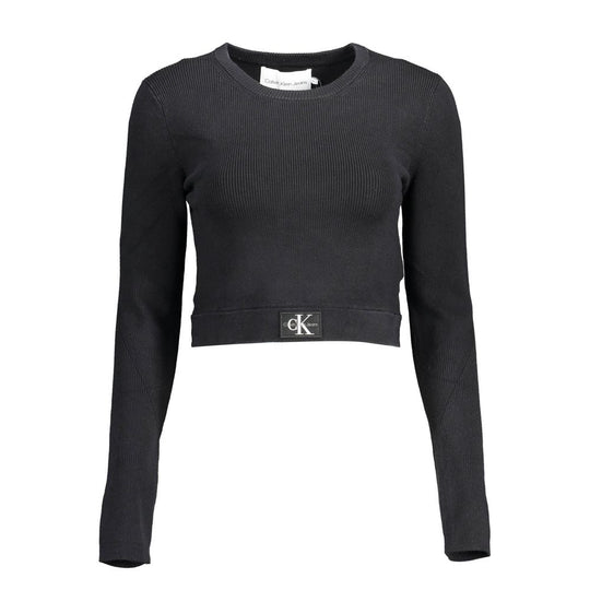 Calvin Klein Schwarzer Lyocell-Pullover für Frauen