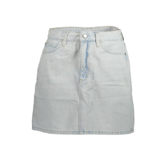 Calvin Klein Hellblauer Baumwollrock für Frauen