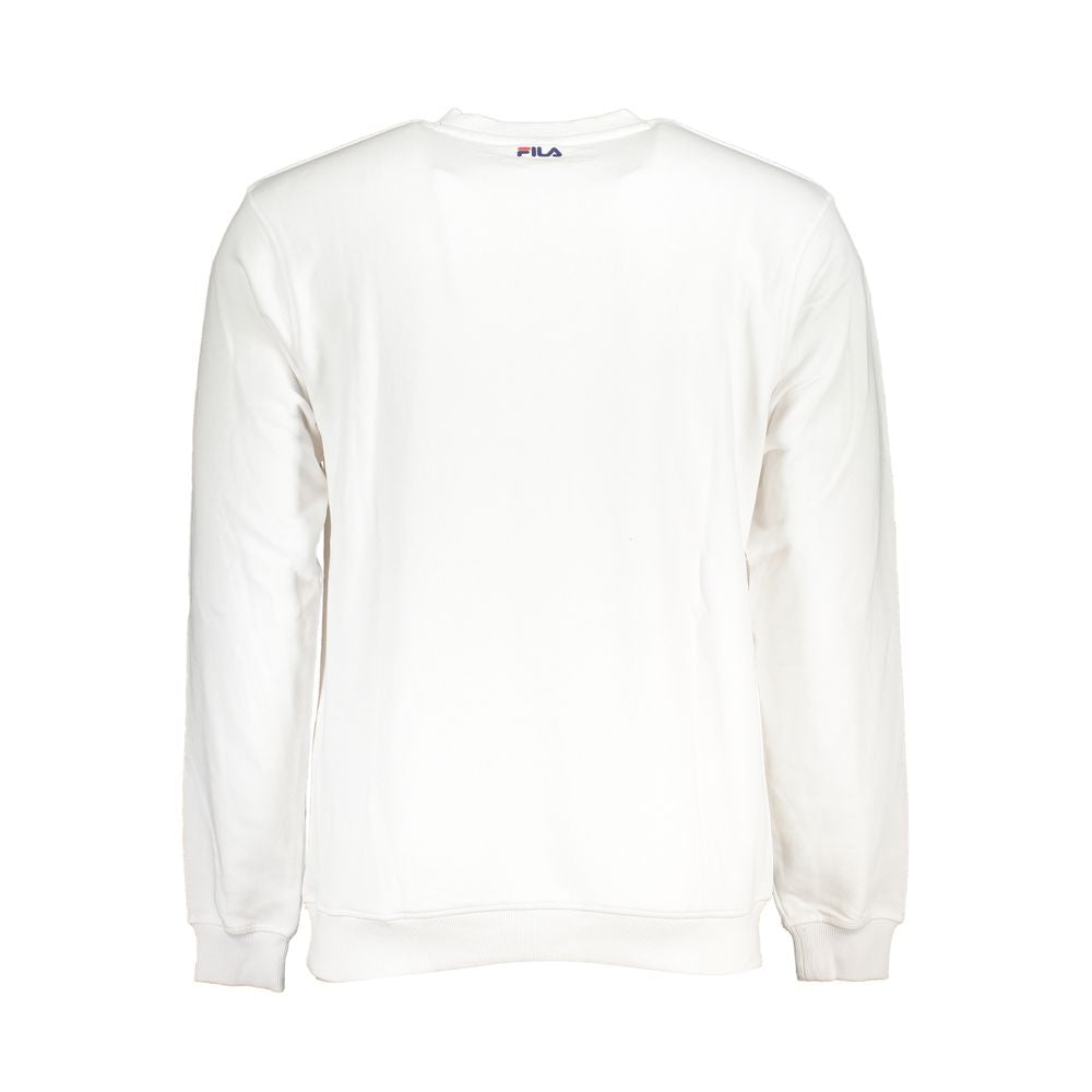 Fila Klassisches Fleece-Sweatshirt mit Rundhalsausschnitt in Weiß