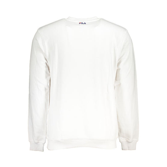 Fila Klassisches Fleece-Sweatshirt mit Rundhalsausschnitt in Weiß