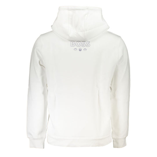 Hugo Boss Weißer Baumwollpullover für Männer