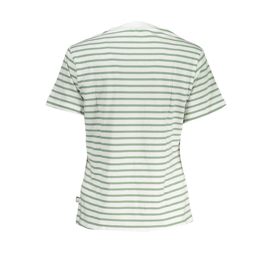 K-WAY Schickes weißes T-Shirt mit Kontrastdetails