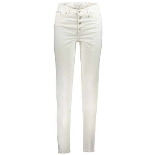 Calvin Klein Weiße Baumwolljeans &amp