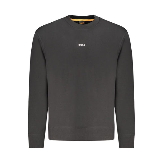 Hugo Boss Schwarzer Baumwollpullover für Männer