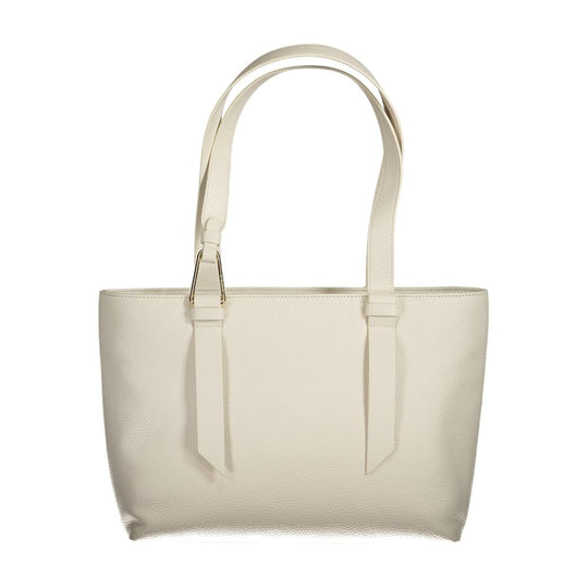 Coccinelle Weiße Lederhandtasche