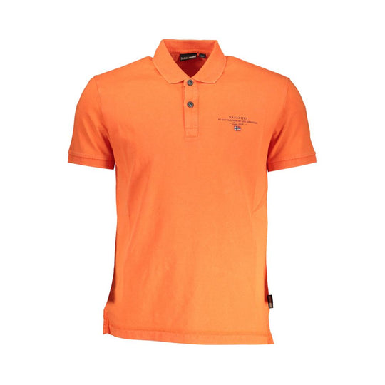 Napapijri Rotes Baumwoll-Poloshirt für Männer