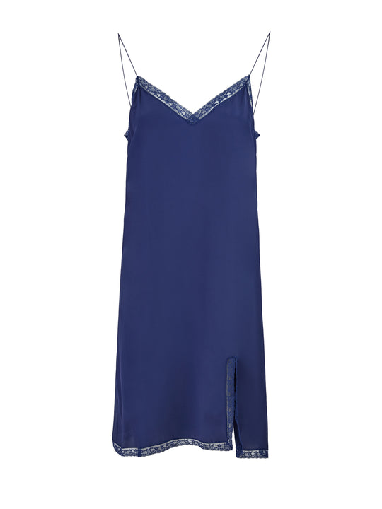 Gucci Blaues Kleid aus Viskose und Baumwolle, mittellang