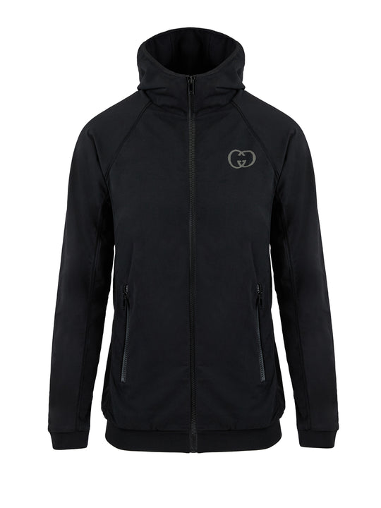 Gucci Schwarzes Polyamid-Kapuzen-Sweatshirt