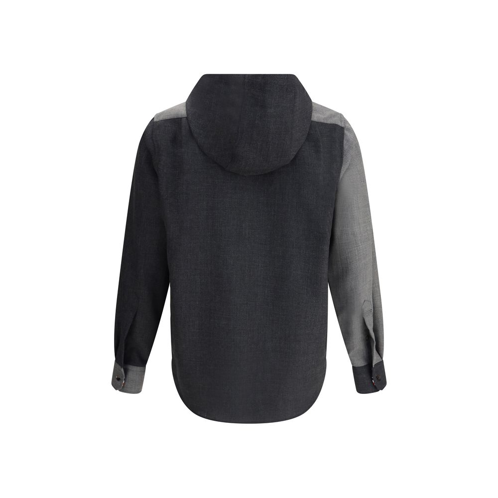 Thom Browne Hemdjacke mit Kapuze