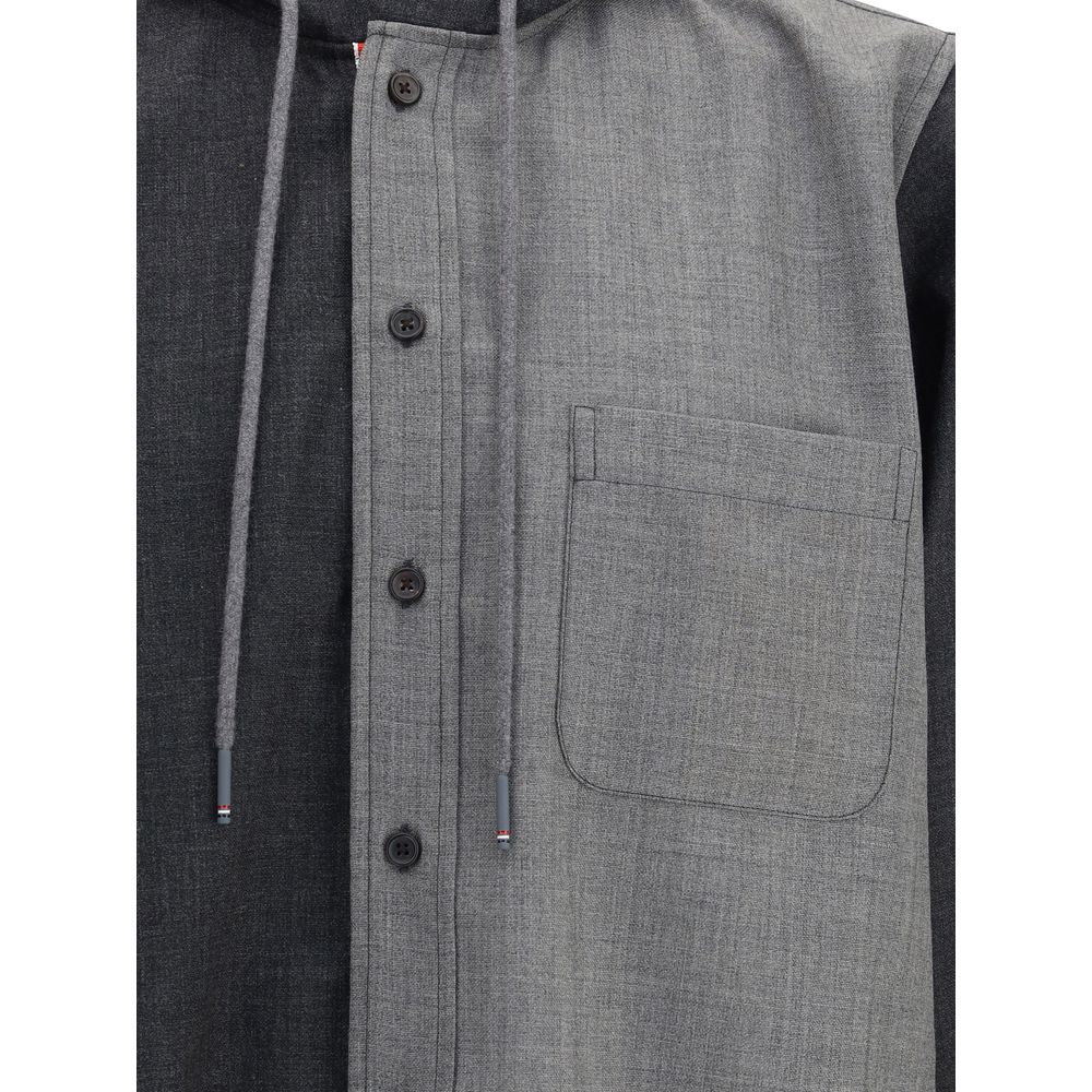 Thom Browne Hemdjacke mit Kapuze