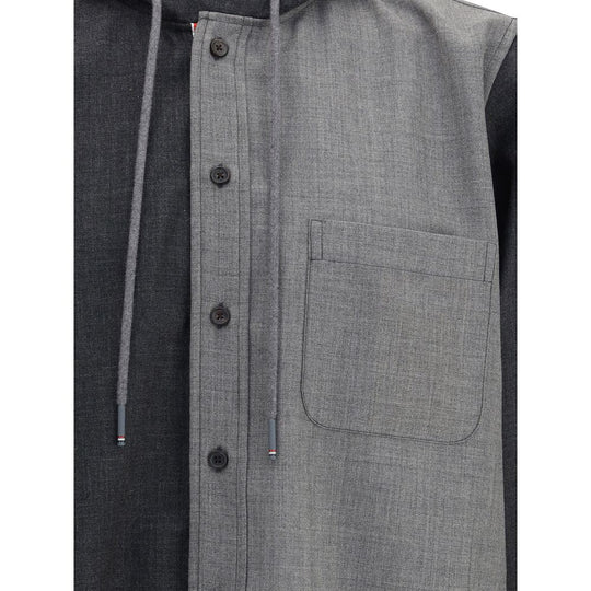 Thom Browne Hemdjacke mit Kapuze
