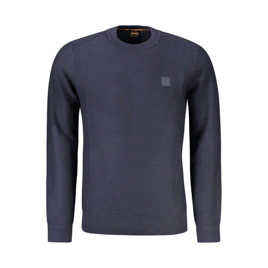 Hugo Boss Blauer Baumwollpullover für Männer