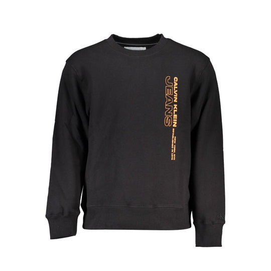 Calvin Klein Schwarzer Baumwollpullover für Männer