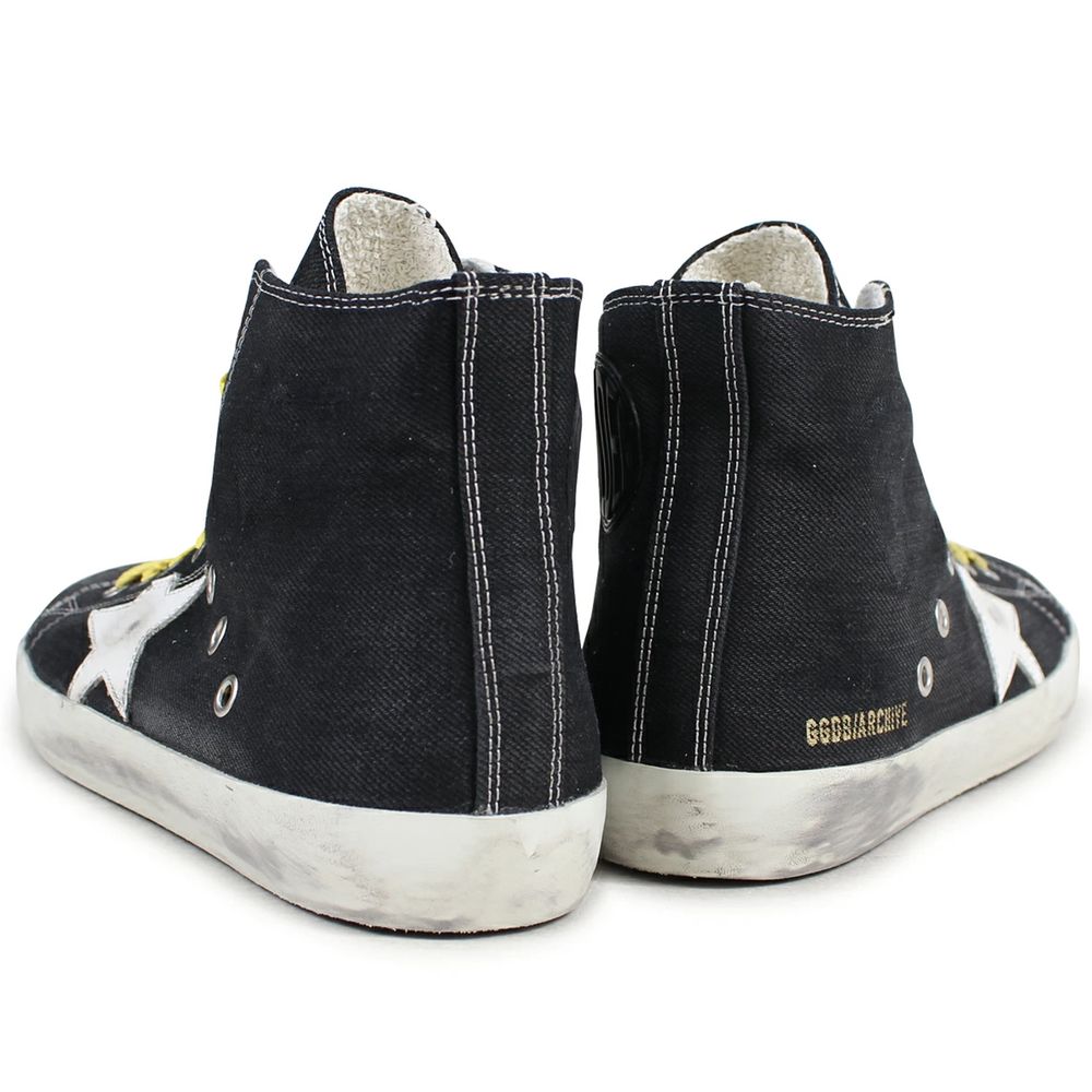 Golden Goose Schwarzer Canvas-Sneaker