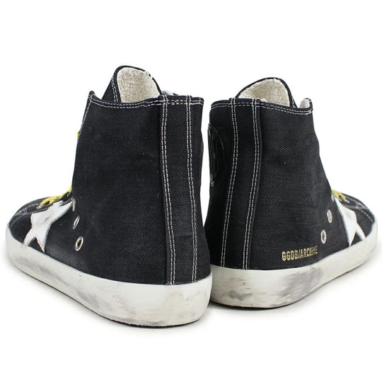 Golden Goose Schwarzer Canvas-Sneaker